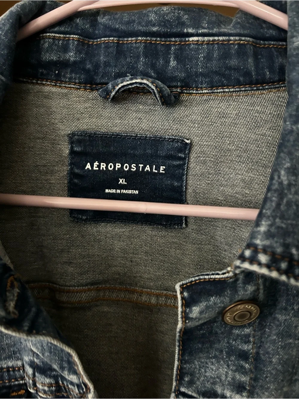 Aeropostale Girls Distressed Blue Denim Jacket. Worn once